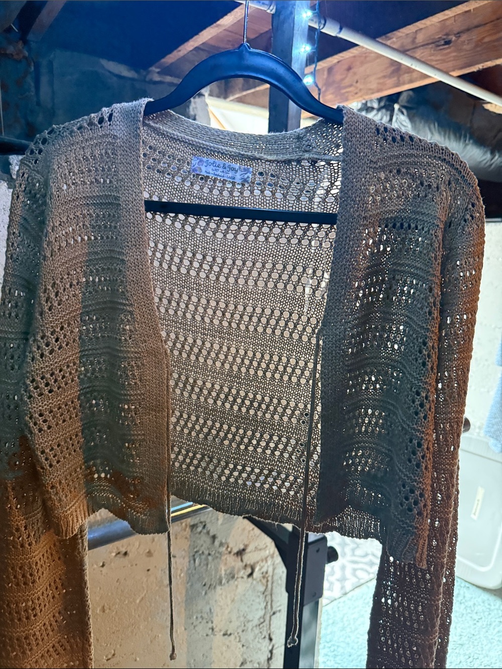 🌞Tan crochet sweater